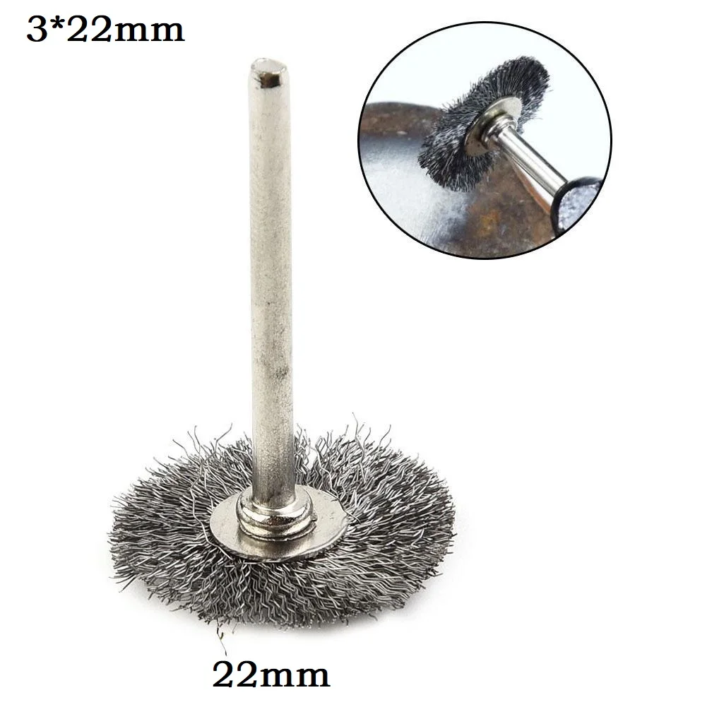 Проволочные колесные щетки Проволочная щетка 20 шт. Диаметр: 22 мм Диаметр стержня:
