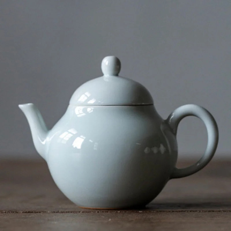 

Японский керамический маленький чайник 150 мл в стиле ретро ручной работы, ручной работы, чайник из груши, керамический чайник, одиночные гор...