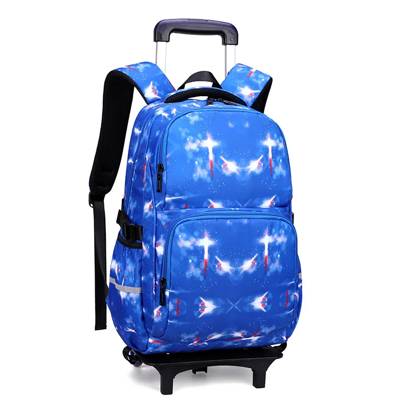 Trolley school backpack waterproof Children School Bags Boys Kids Trolley Backpacks Wheel Luggage bags Mochila Escolar Schoolbag
