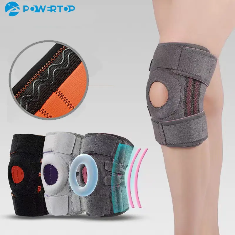 Knee Brace with Side Stabilizers & Patella Gel Pads for Maximum Knee Pain Support and fast recovery for men and women