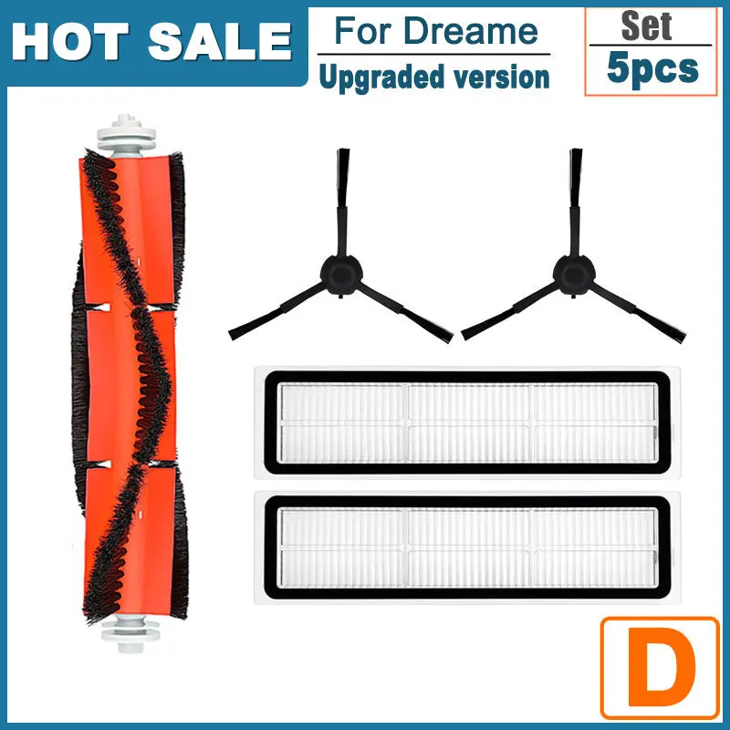 

Запчасти Для Робота-пылесоса Dreame D9/D9 Max/L10 Pro: Боковая Щетка, Ролик, HEPA-фильтр, Аксессуары Для Пылесоса