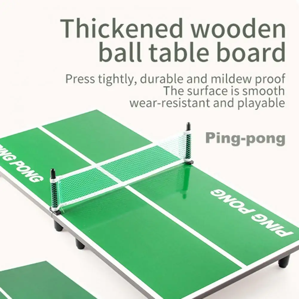 

1 Set High-quality Children Wooden Table Tennis Racket Table Set Durable Hand Eye Coordination Mini Table Tennis
