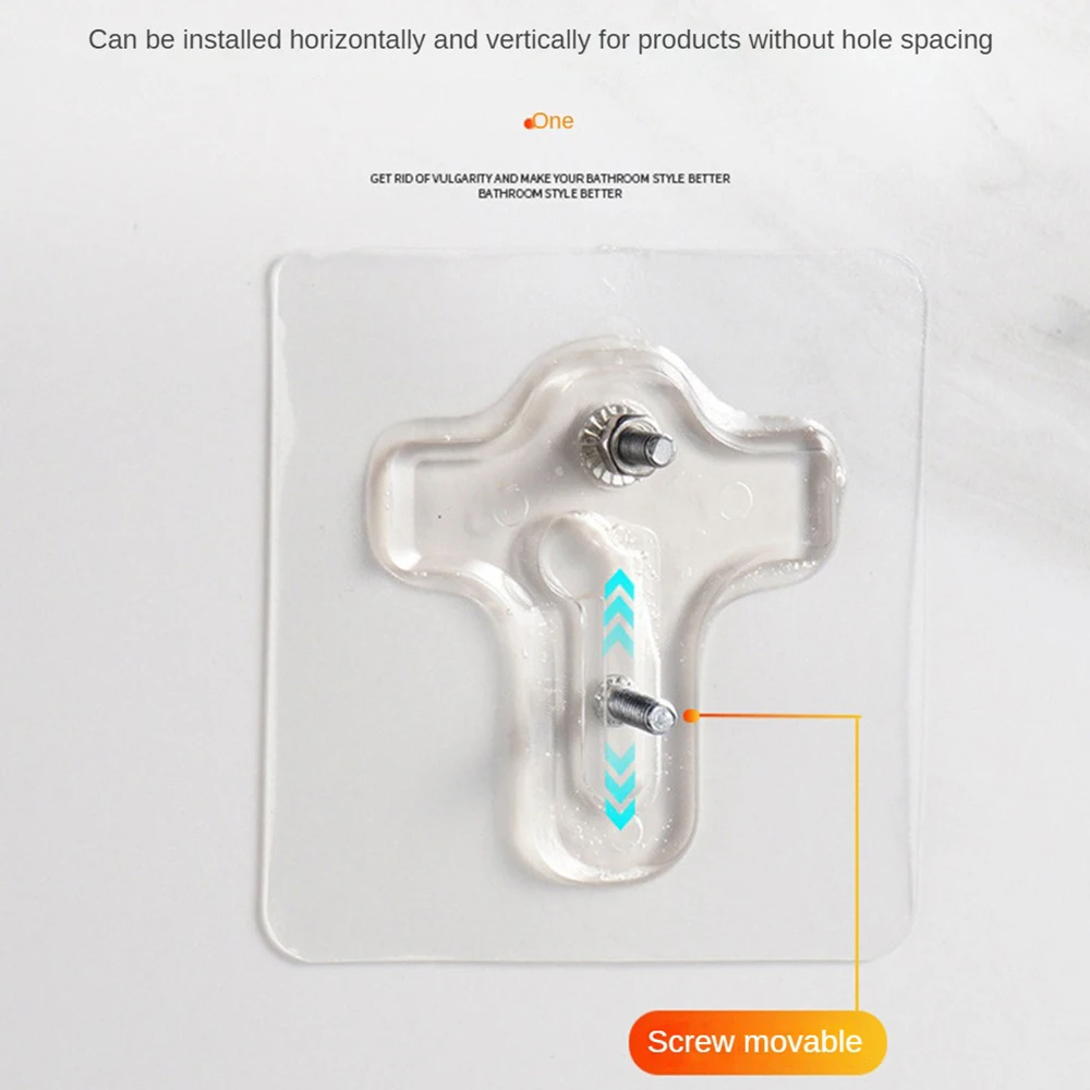 1/3/5 шт. липкий настенный крючок прочный клей переменное расстояние двойное