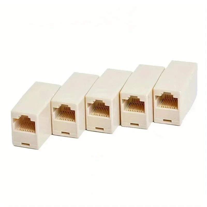 

IMC Hot 10 Pcs RJ45 8P8C Double Ports Female Plug Telephone Connector