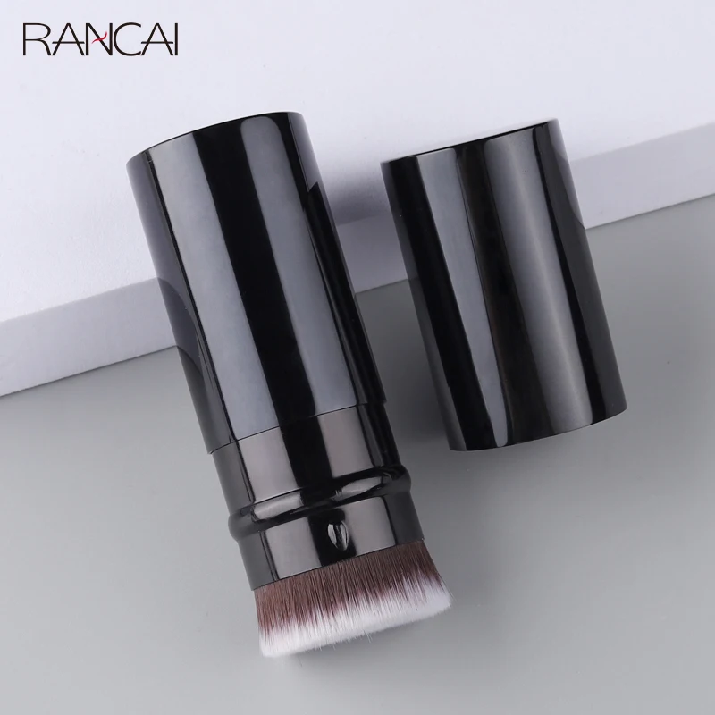

RANCAI 1 Pcs Foundation Blusher Loose Powder Retractable Kabuki Brush Portable Face Beauty Cosmetic Make Up Tools Makeup Brushes