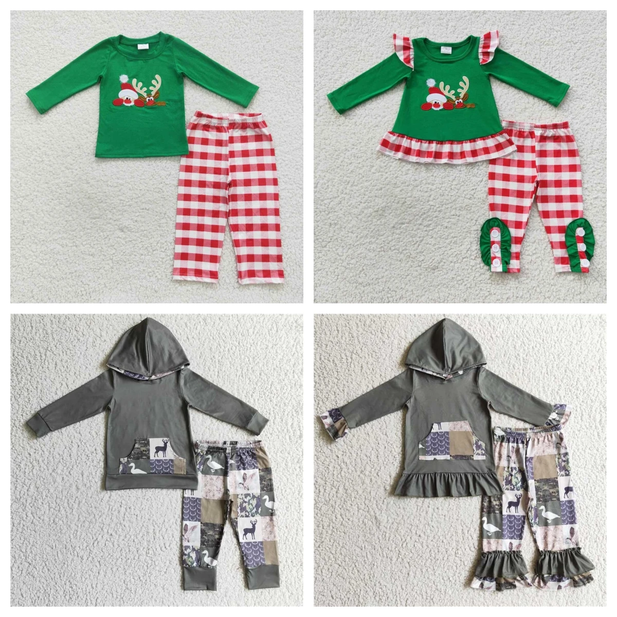 

Оптовая продажа, лидер продаж, Детские Рождественские штаны с длинным рукавом для мальчиков и девочек, топы с оленями, детская одежда, штаны с колокольчиками в западном стиле