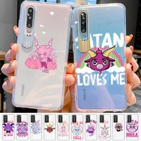 cute hell hail satan evil phone case for samsung s20 ultra s30 for redmi 8 for xiaomi note10 for huawei y6 y5 cover