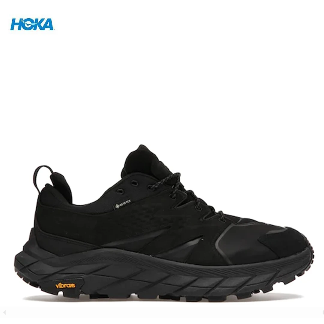 

HOKA Anacapa Low Gore-Tex Hiking Boots Outer Space Real Teal Breathable Anti Slip Men Women Outdoor Sport Running Sneaker