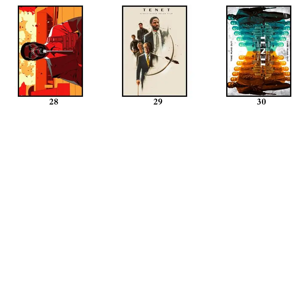30 стилей на выбор Шелковый постер с художественной печатью из фильма Нолан