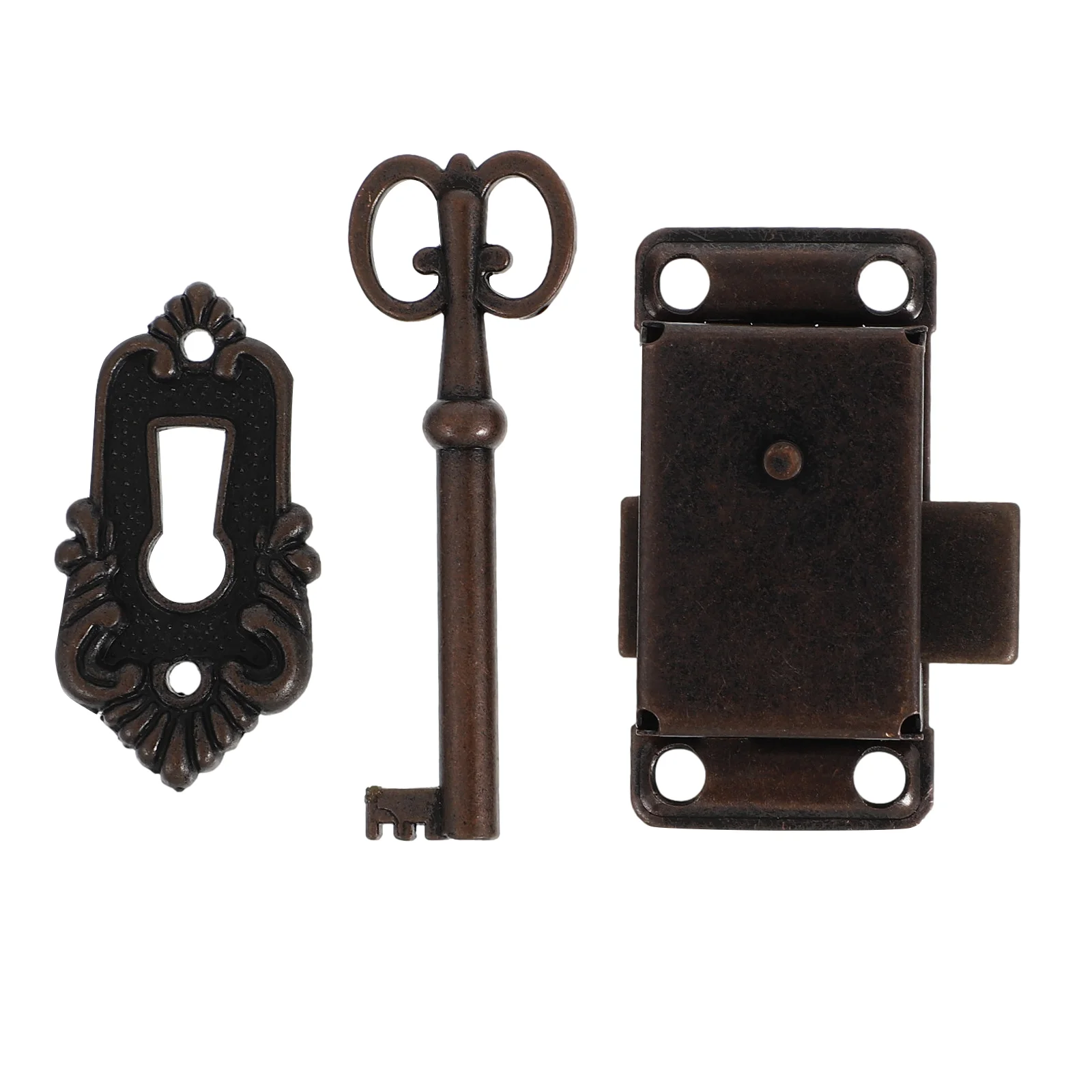 

Lockcabinet Locks Key Box Vintage Buckle Cupboardclasp Suitcase Wardrobehardware Furniture Retro Plate Decorative Door Desk
