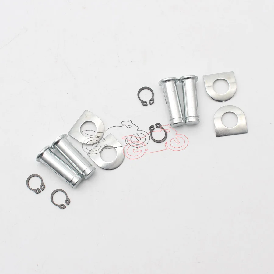 

Motorcycle Silver Aluminium Foot Pegs Mount Kit Pins For Harley Dyna Softail Sportster V Rod Night Rod FLHX 2sets