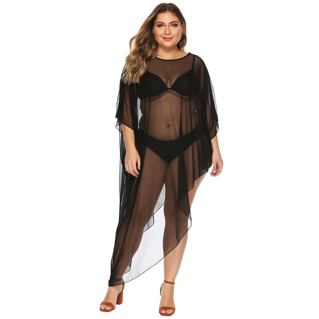 

Beach Dress Women's Through Sheer Shirt Sexy Cover See Mesh T Ups Swimwears Tankinis Set Swimwears Thong swimsuit