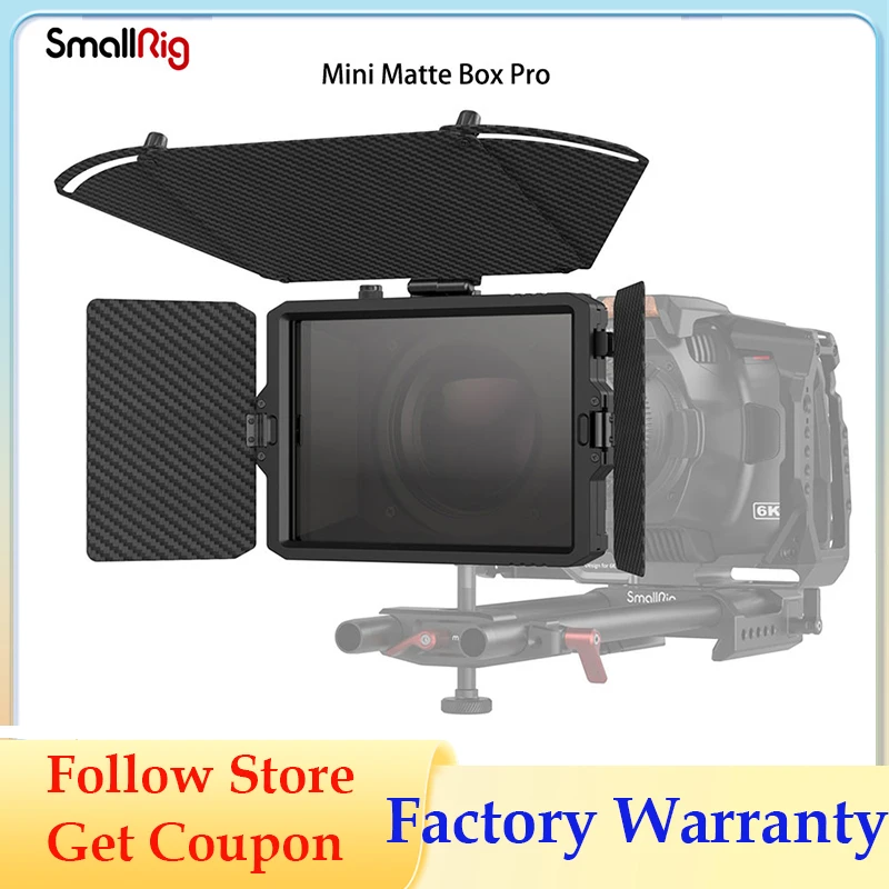 

SmallRig Mini Matte Box Pro For Mirrorless DSLR Cameras To prevent Sunlight or other light from causing glare and flare 3680
