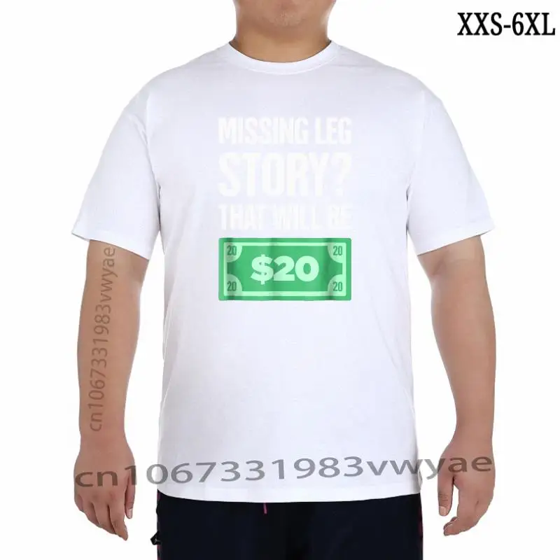 

Story Funny Present For Leg Amputee TShirt New Arrival Mens Tshirts Printing Tops T Shirt Cotton Hip Hop
