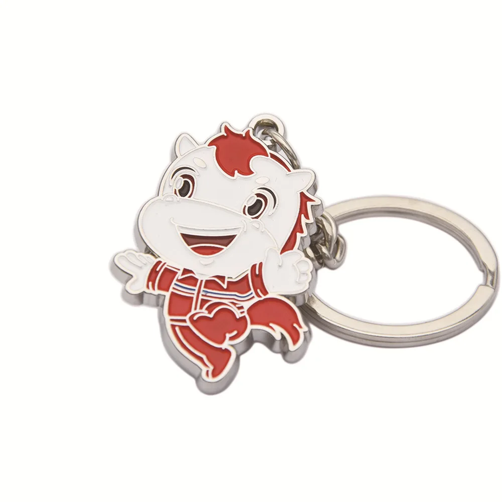 HIBODY Custom Metal Creative Logo Pattern Key Chain Dripping Oil Enamel Diy Bag Buckle Children's Graffiti Custom Gift