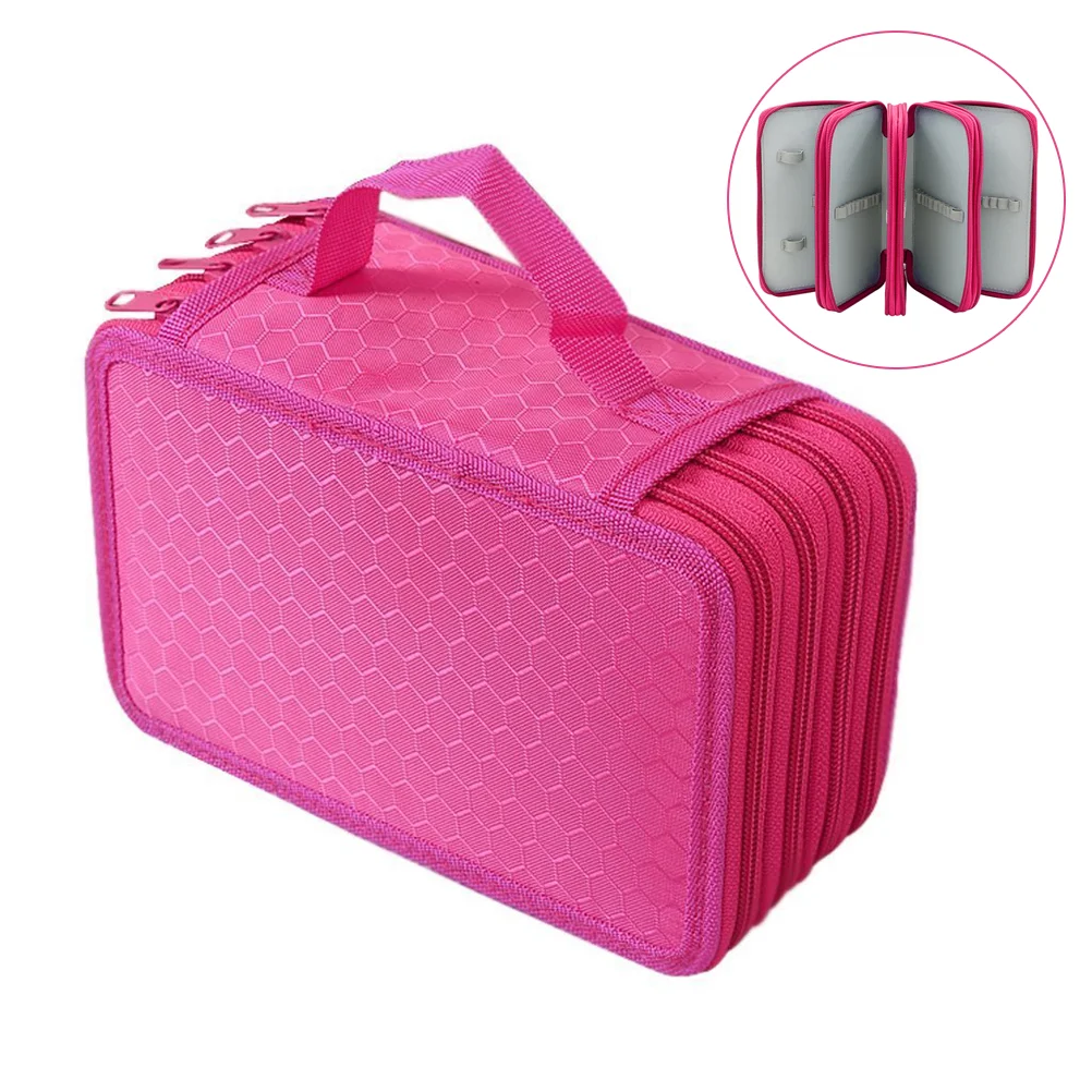 

Case Holder Colored Organizer Pouch Box School Color Girls Large Sets Orgenizer Capacity Pen Slots Cute Slot Cases Black Kids