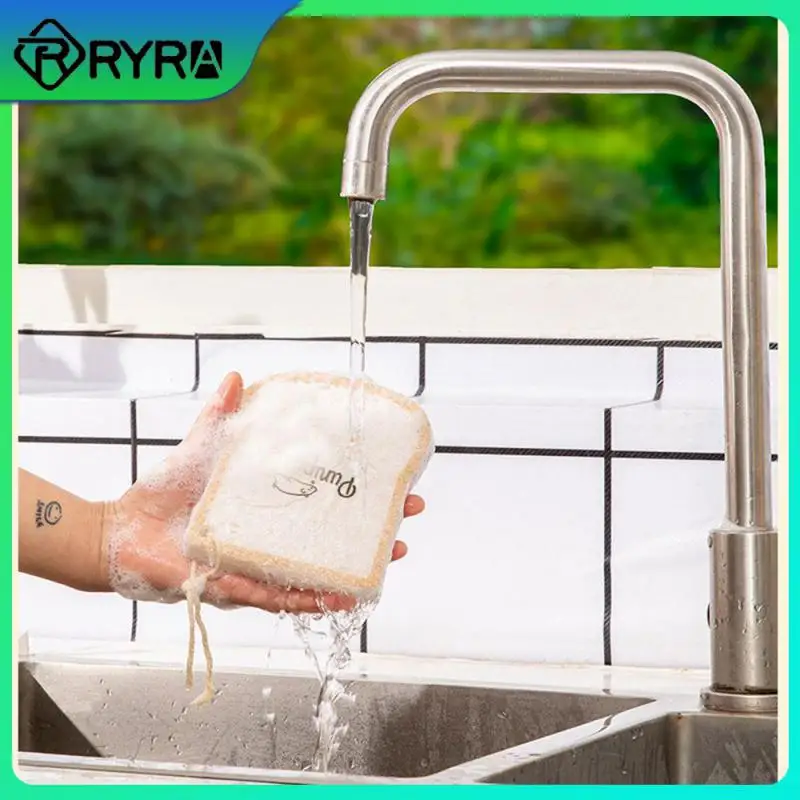 

2023 Bowl Cloth Cleaning Sponge Compressed Thickened Dishwashing Rag Kitchen Accessories Kitchen Artifact Sponge Wipe Oil-free