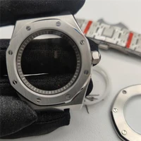 new nh35 42mm case diving watch modified parts mechanical watch case strap bezel set for nh35nh364r354r36 movement