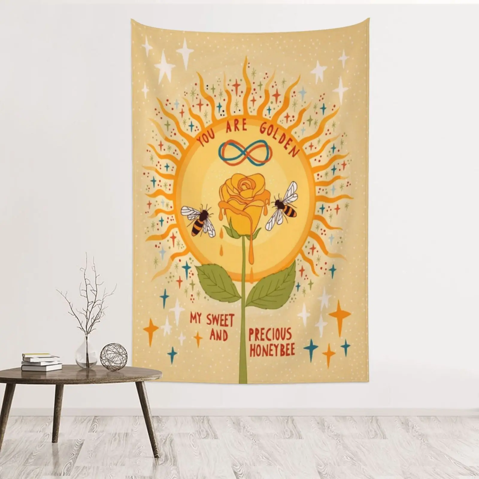 

Подсолнух мантра гобелен богемный Лев окрашенная стена декоративная фоновая ткань