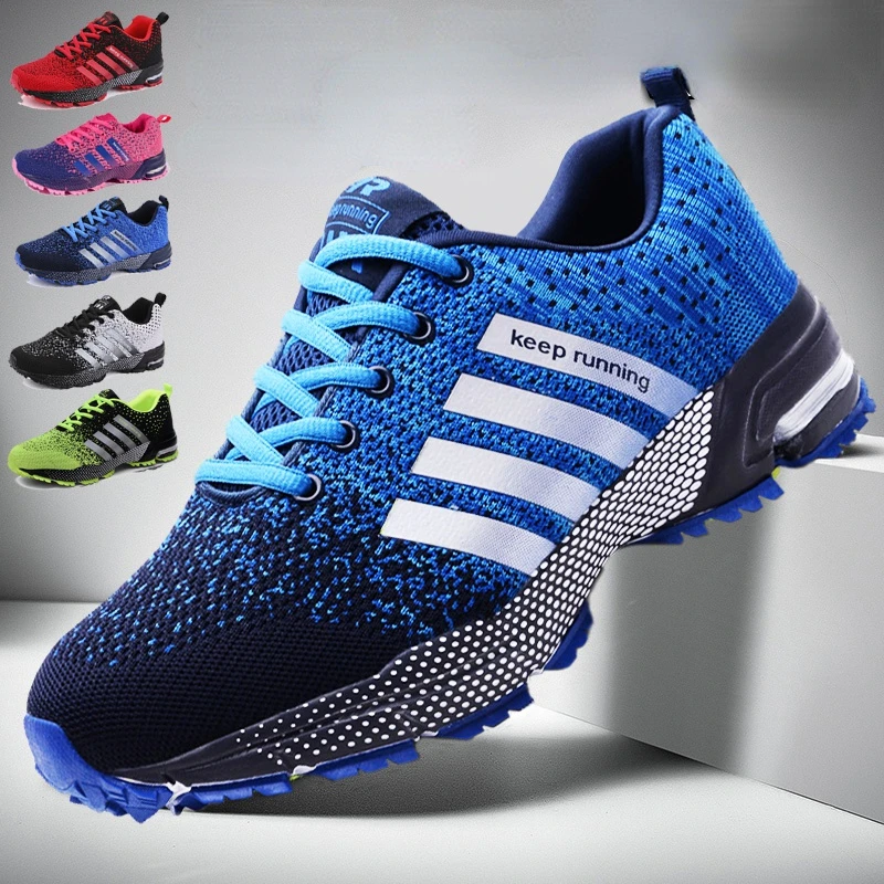 

Новинка, мужские кроссовки для бега, дышащая Спортивная обувь для улицы, легкие кроссовки для женщин, удобная спортивная тренировочная обув...