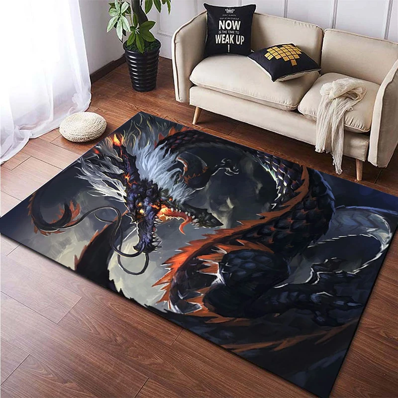 

Chinese Dragon Art Printed Carpet for Living Room Large Area Rug Soft Mat E-sports Chair Carpets Alfombra Gifts Dropshopping