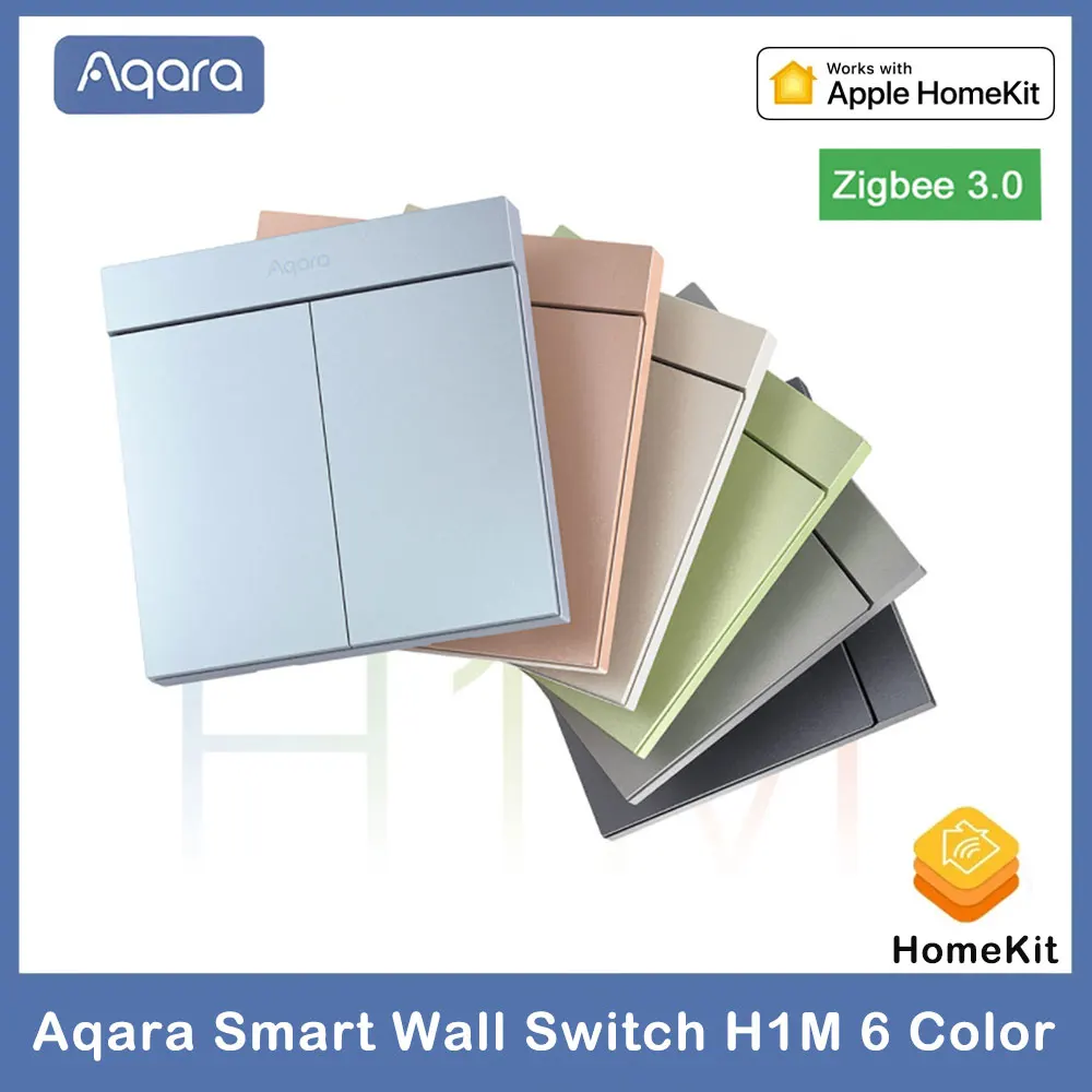 Aqara Smart Wall Switch H1M With Neutral MARS-Tech Wall Switch Wireless Key Light Switch Zigbee Multiple Control Modes Homekit