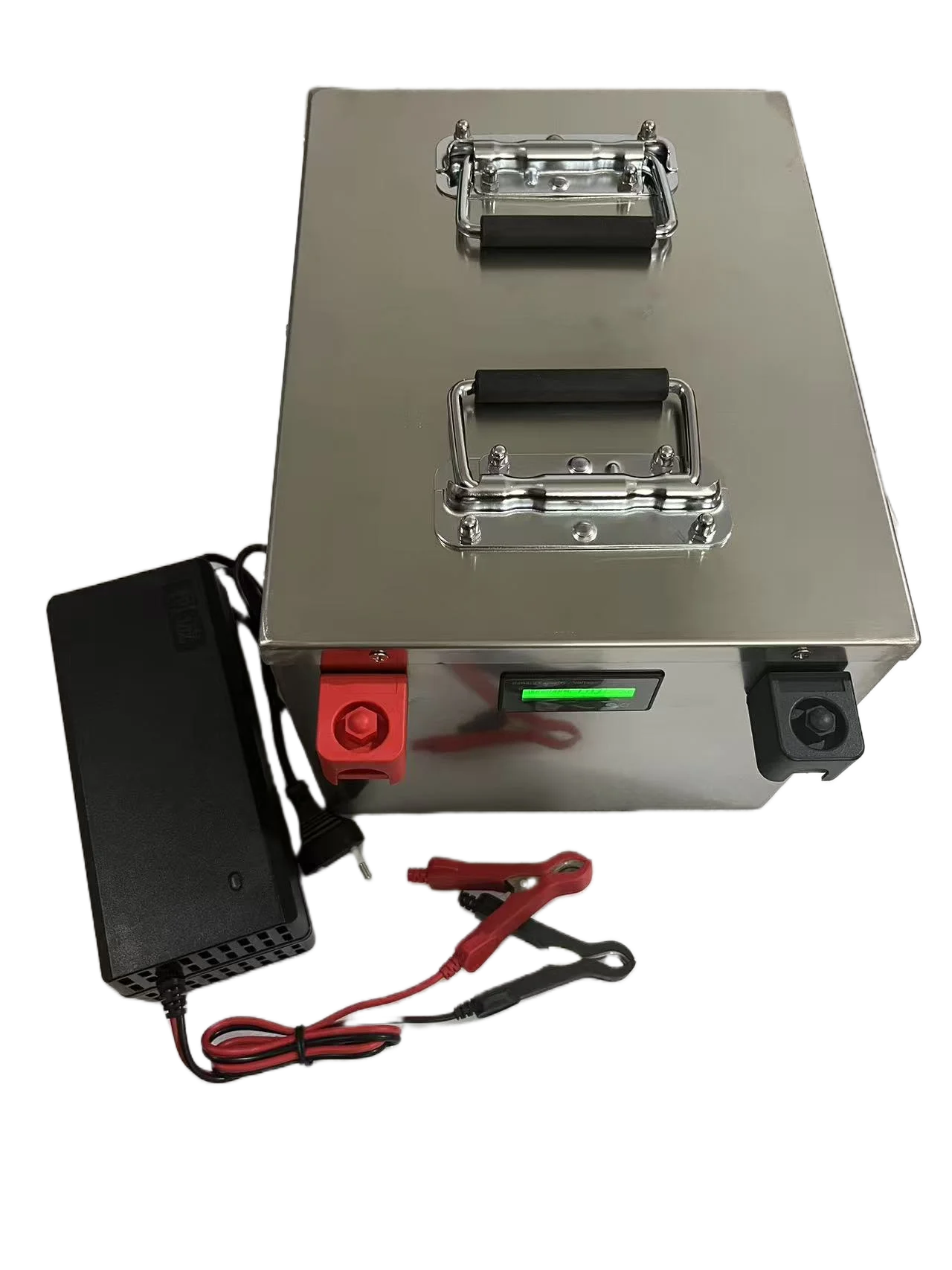 Фото Литий-железо-фосфатный аккумулятор Lifepo4 60 В, 30 Ач-150 Ач с приложением Bluetooth BMS для скутера, лодки, гольф-кара - зарядное устройство в комплекте №2