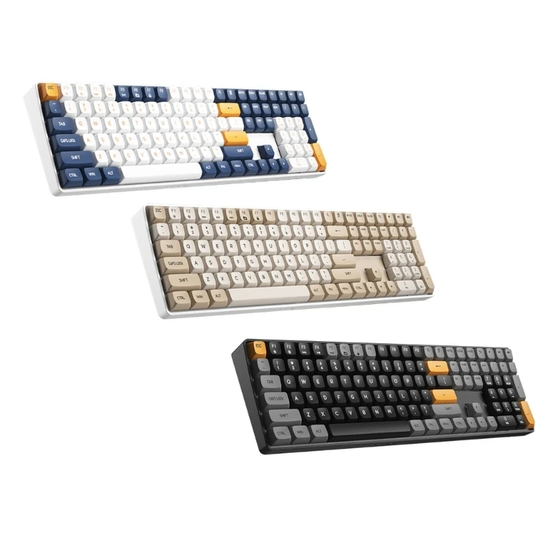 

594A A108 Mechanical Keyboard 2.4Ghz Wireless Gaming Keyboard 110 Keys PBT Keycaps