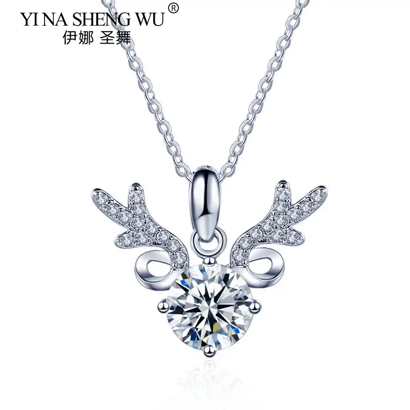 

Женская цепочка из серебра 925 пробы с муассанитом 1 карат