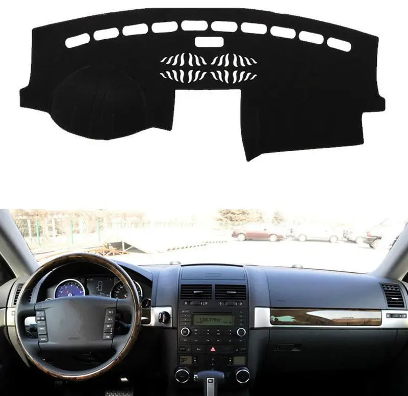 

Dashboard Cover Console Dash Board Panel Heat Front Sun Shade Carpet Strip For Volkswagen VW Touareg 2004-2010