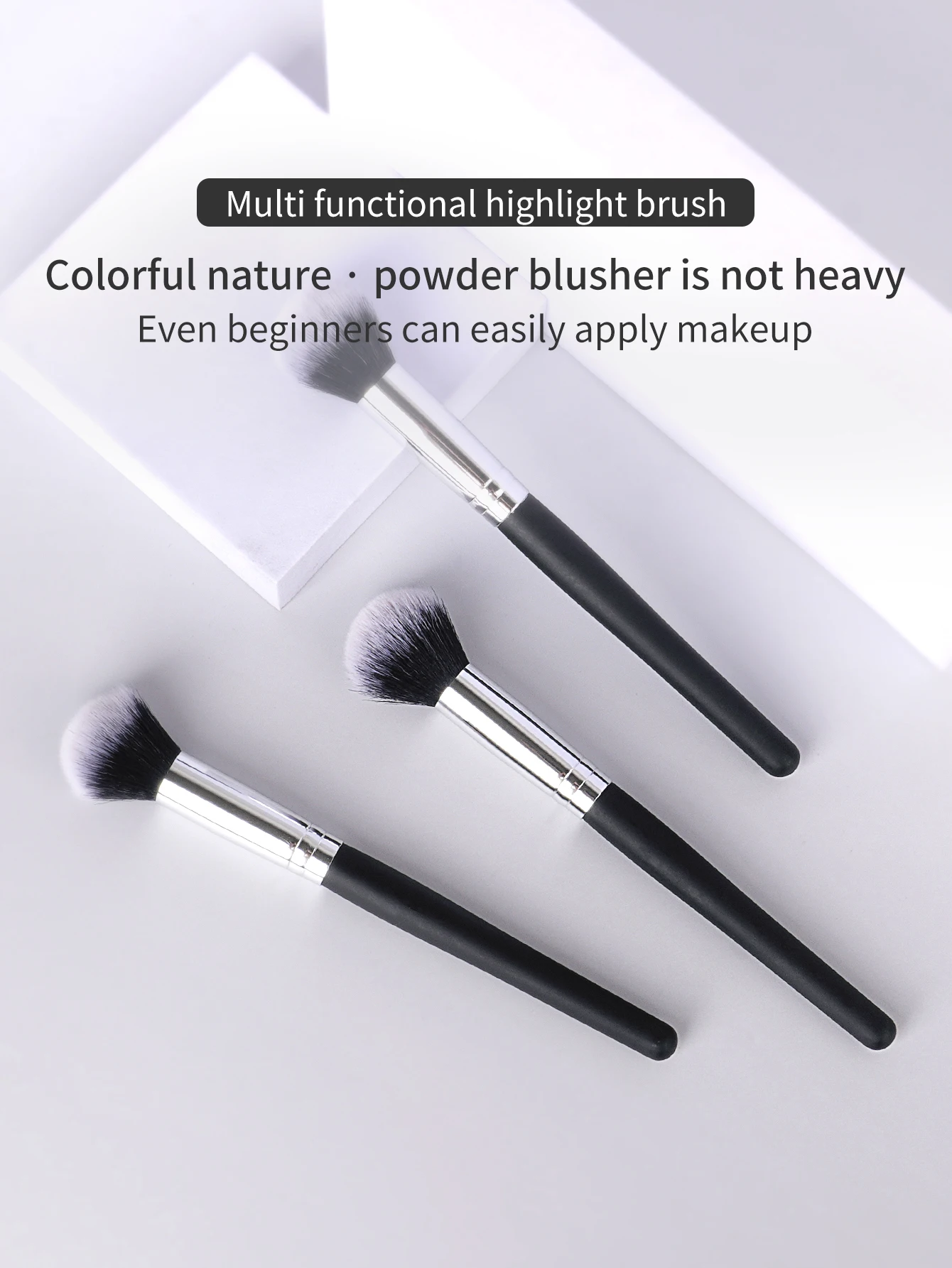 Кисть С Круглой Головкой Kosshow Для Румян И Пудры Блестящая Макияжа Деревянной