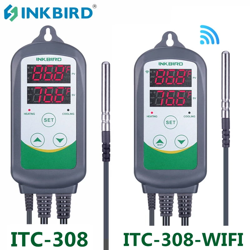 Температурный контроллер INKBIRD с евророзеткой 220 В датчиком температуры |