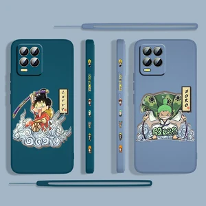 anime one piece for oppo realme 50i 50a 9i 8 6 pro find x3 lite gt master a9 2020 liquid left rope phone case capa cover shell free global shipping