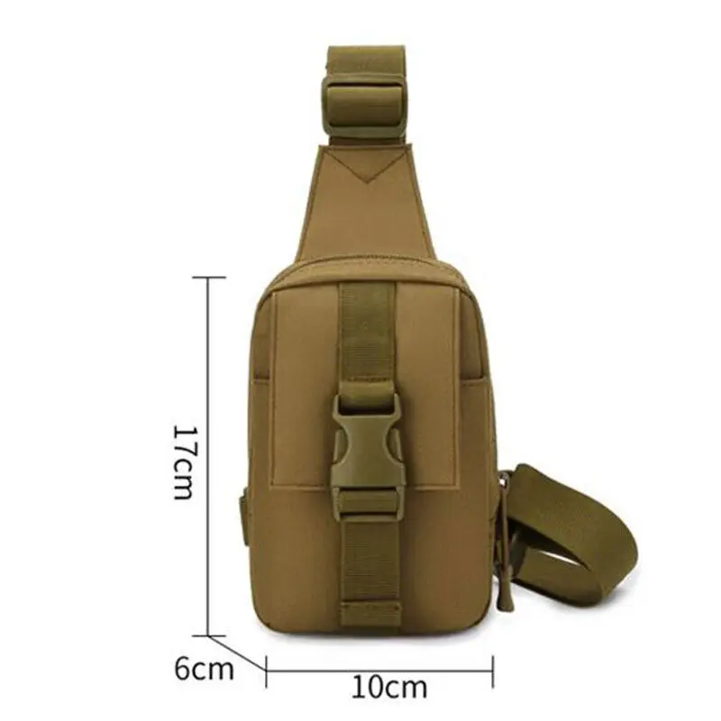 Outdoor Tactical Sling Bag Military Crossbody Pack Chest Shoulder Bag Small for Hiking Cycling Camping Travel