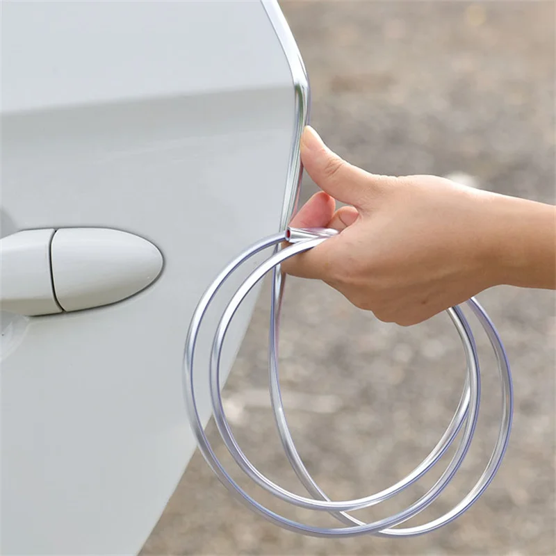 

Car Door Edge Scratch Protector Strips Protection Side Doors Adhesive Scratch Protector Anti-Collision PVC Electroplating Strips