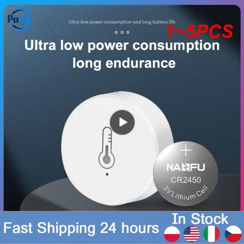 

Датчик температуры и влажности Tuya ZigBee, умное управление с помощью приложения Alexa Google Home Smart Life/Tuya, 1 ~ 5 шт.