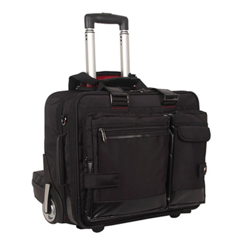 

18Inch Oxford Man Small Business Roller Trolley Suitcase Short Trip Travel Luggage Handbag Laptop Bag High Quality Cabin