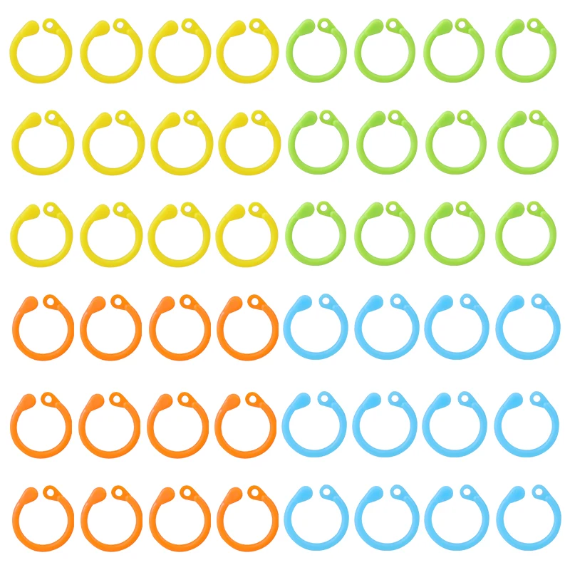 

50/100pcs Knitting Mark Circle Ring Locking Stitch Markers Plastic Hook DIY Craft Crochet Latching Weave Tool Sewing Accessories