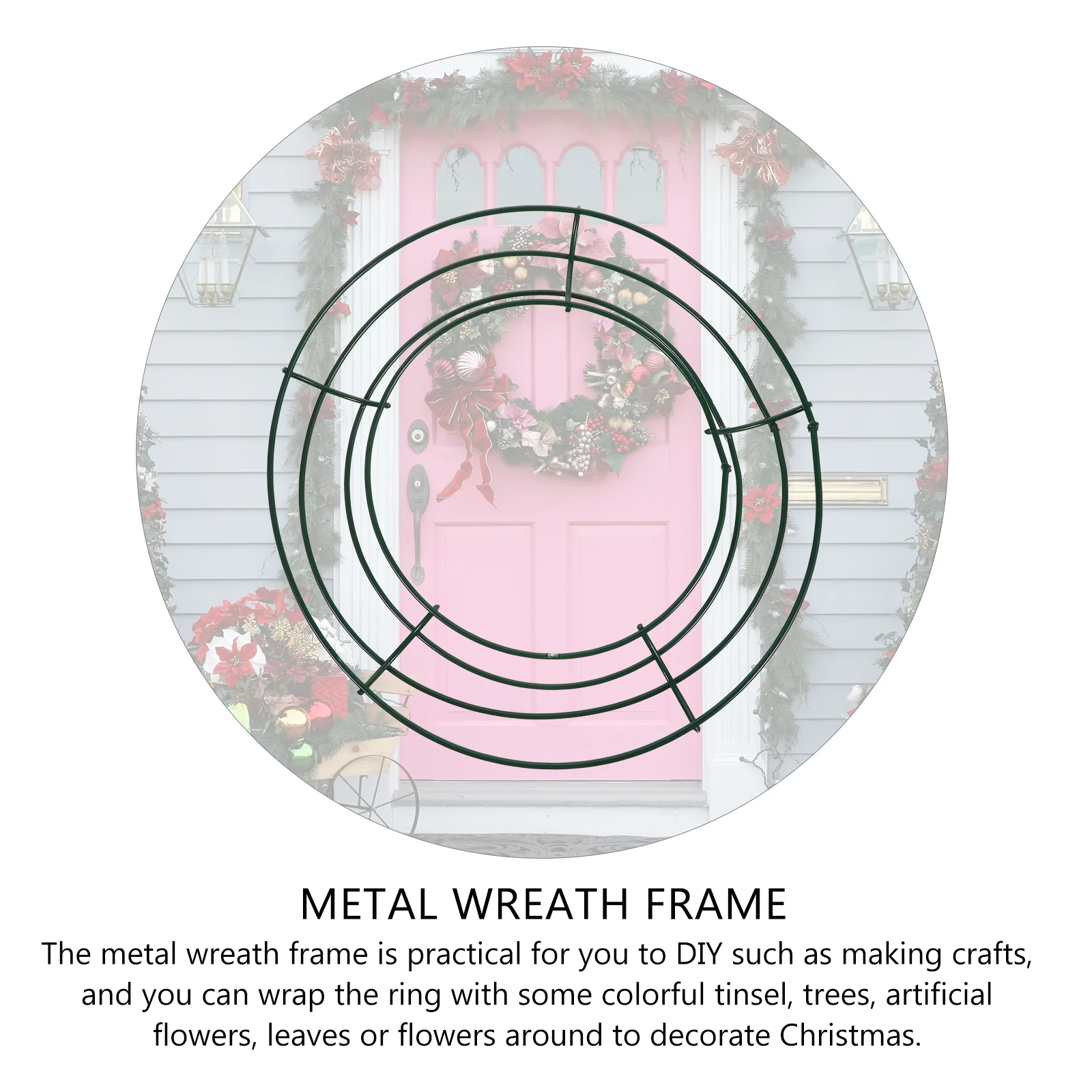 5 шт. металлический венк обруч мишура принадлежности для изготовления рамка DIY