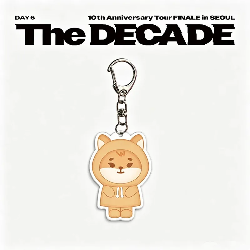 Фото Акриловый брелок-подвеска для рюкзака с персонажами группы Idol Boy DAY6 (Дэй6): Джей, Сонджин, Инён, Квон, Пилдо, Вун. Подарки для фанатов. №4