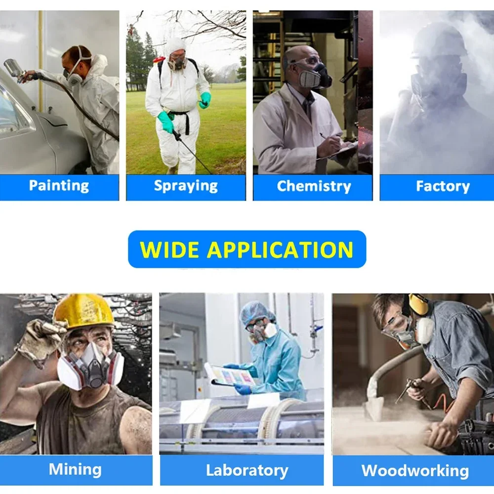 Химическая полумаска 6200. Промышленное защитное снаряжение для сварки и покраски