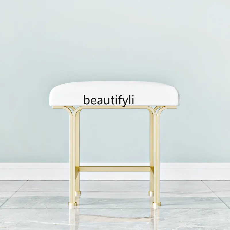 

yj Light Luxury Makeup Stool Simple Dressing Table Stool Nordic Minimalism Dressing Stool Modern