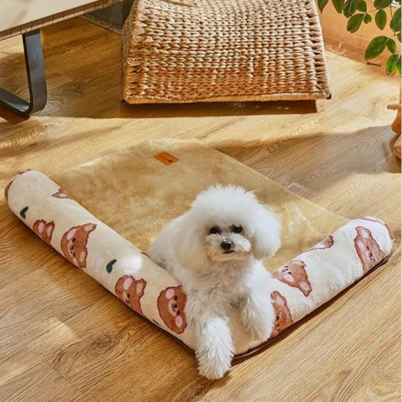 

Dog Bed Sofa Bed for Dogs Sleeping House Warm Dog Beds Kennel Soft Cushion Dogs Couch Pet Mat Pet Supplies Kawaii Pets Beds Nest