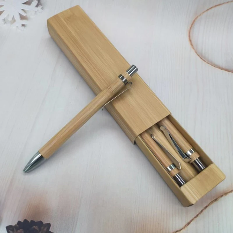 

4 шт./набор, шариковая ручка из бамбука, 1,0 мм