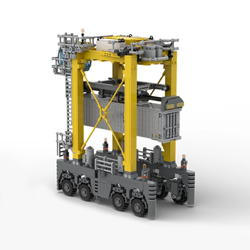 Фото Конструктор MOC Liebherr Straddle Carrier (1963 детали) — модель для сборки, декор для комнаты, настольное украшение, коллекционный подарок для взрослых №4