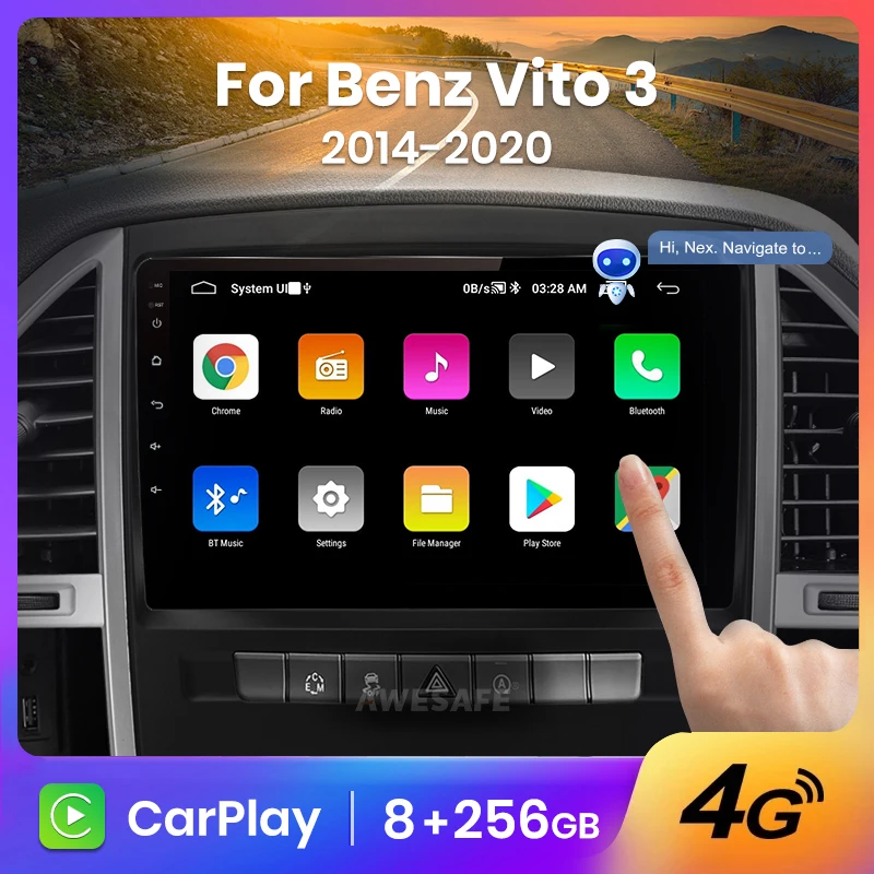 Автомагнитола AWESAFE 2 din Android для Mercedes Benz Vito W447 2014-2021 | Автомобили и мотоциклы