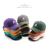 new cotton baseball cap for women and men fashion letter r snapback hat casual hip hop hat summer visors caps unisex
