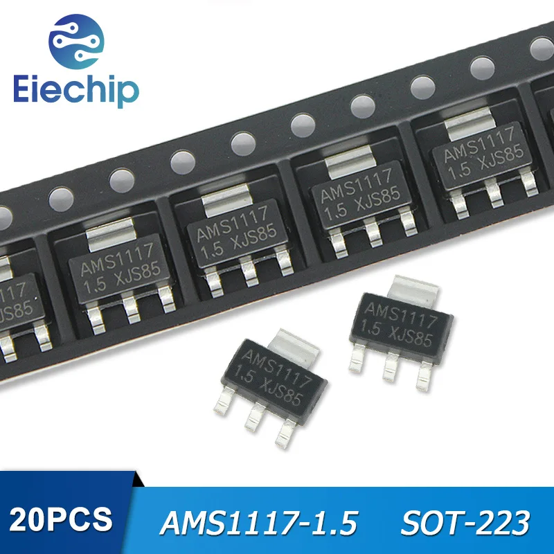

20PCS/lot AMS1117-1.5 1.5V SOT-223 Voltage Regulator Power Supply chip