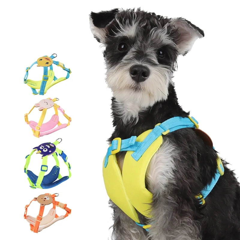 

Воздухопроницаемая легкая шлейка для собак, регулируемый нагрудный ремень для домашних питомцев, прогулочная тренировочная шлейка для маленьких и средних собак