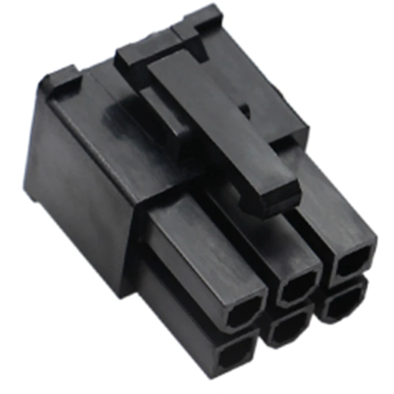 

100PCS 4.2mm Black Automotive Harness Connector Male 6 Pin for PC/Computer Graphics PCI-E Power